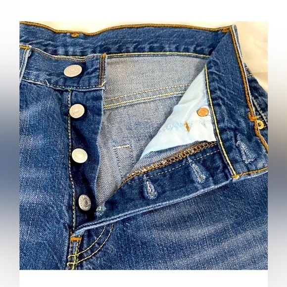 Levi's Blue Jean Shorts for Women - Picture 4 of 6